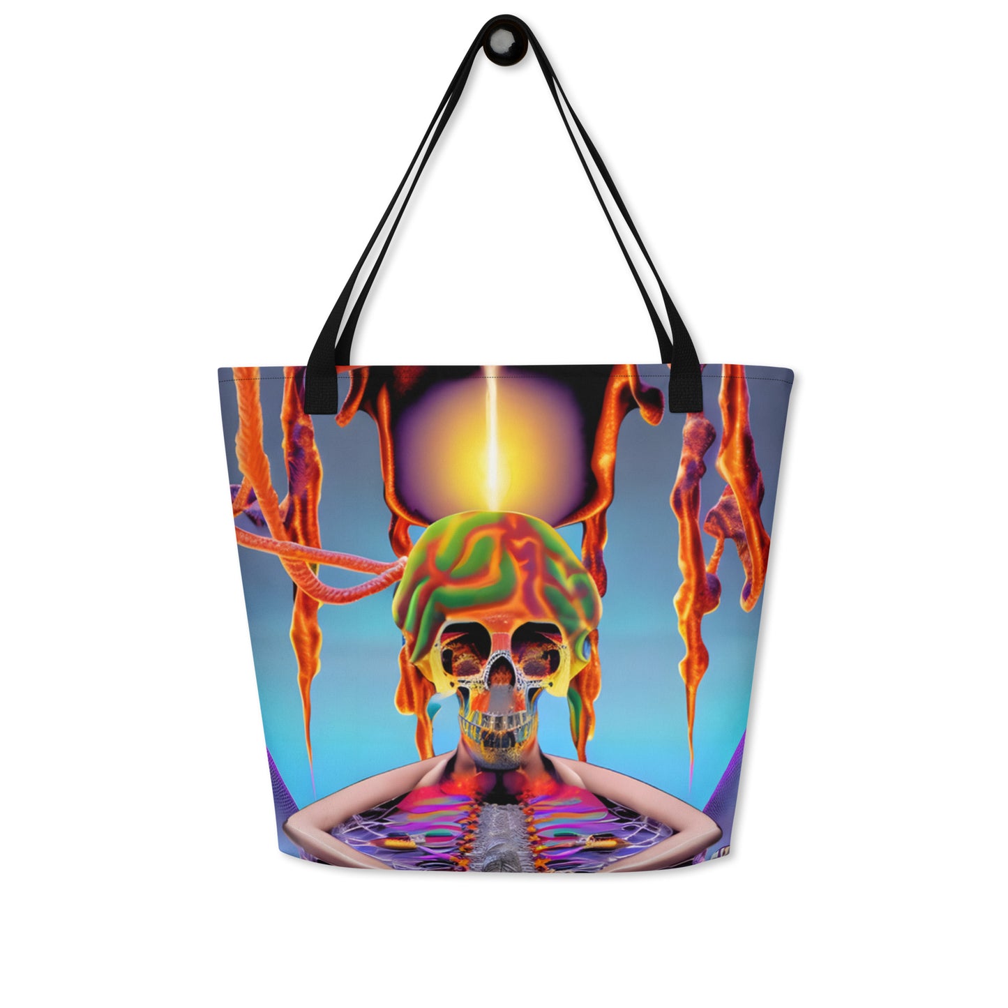 A*V*E*R*Y "SKULLSHIR3" tote bag