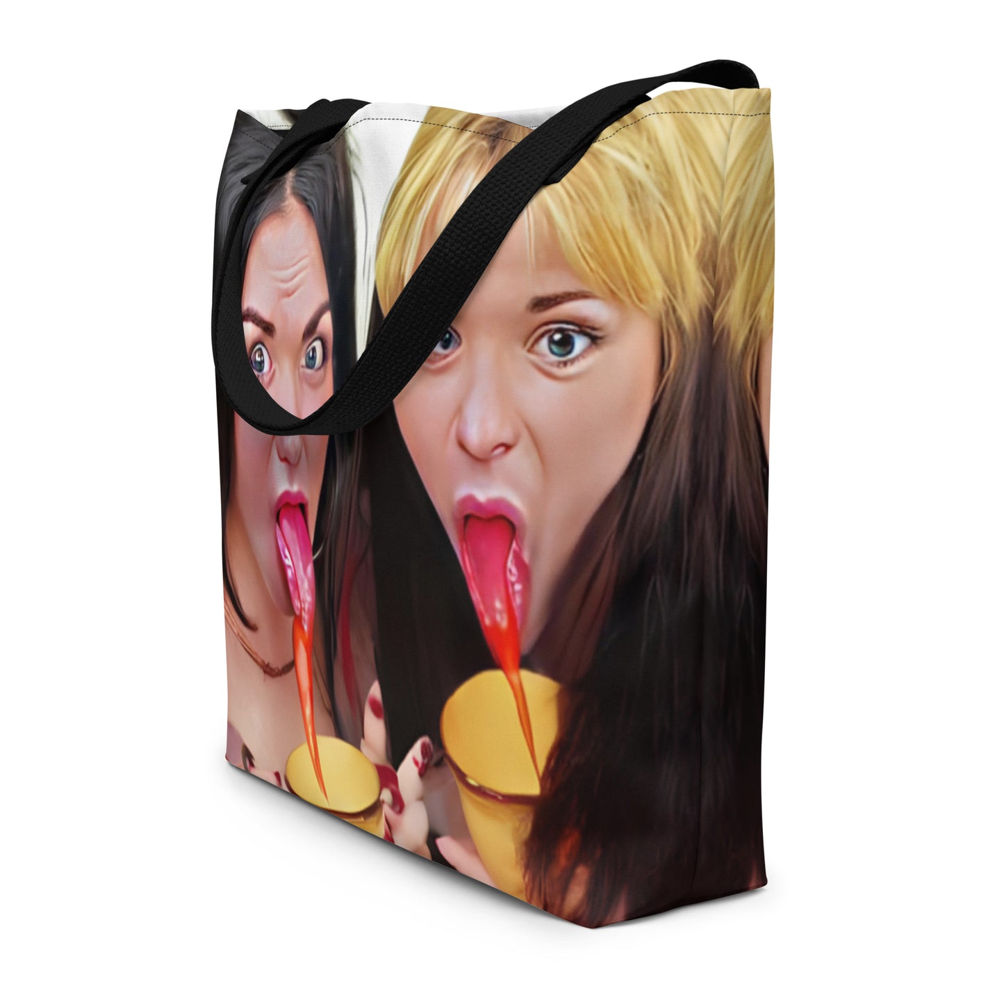 "D0UBLE TR0UBLE TWINZ" tote bag