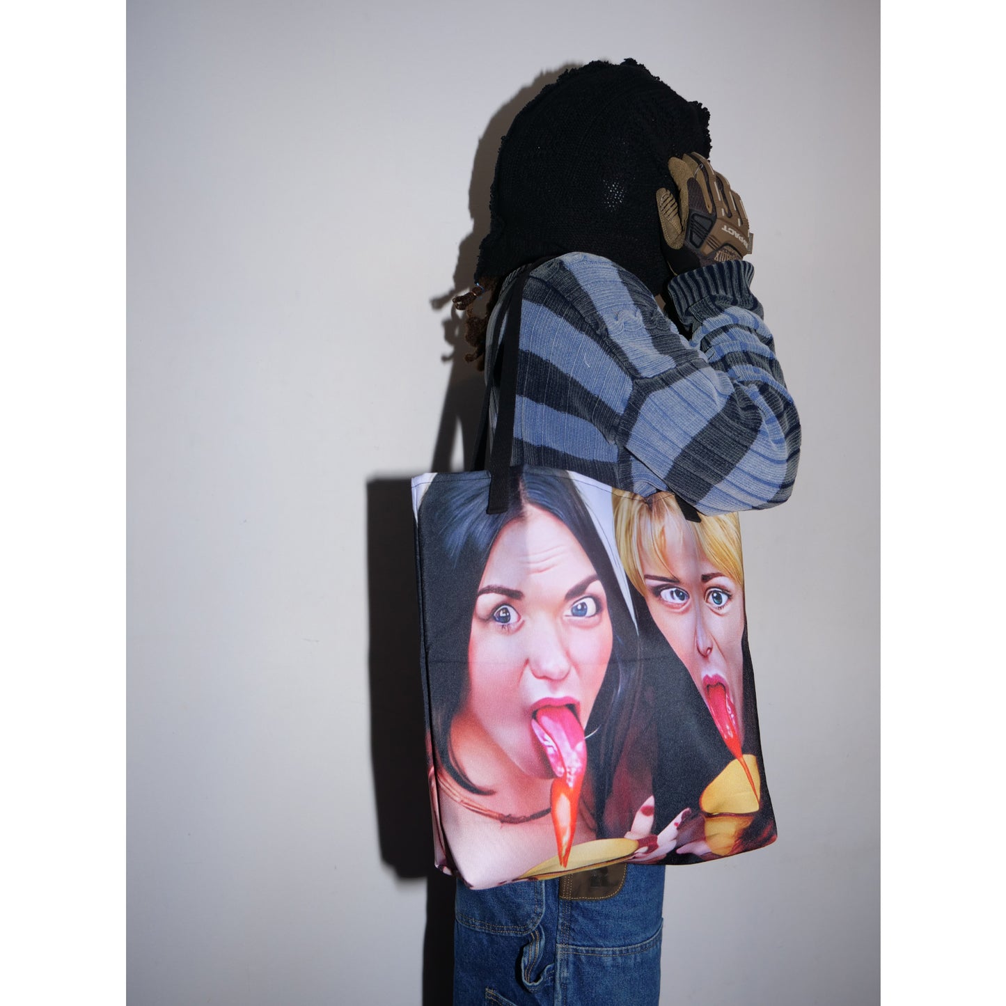 "D0UBLE TR0UBLE TWINZ" tote bag